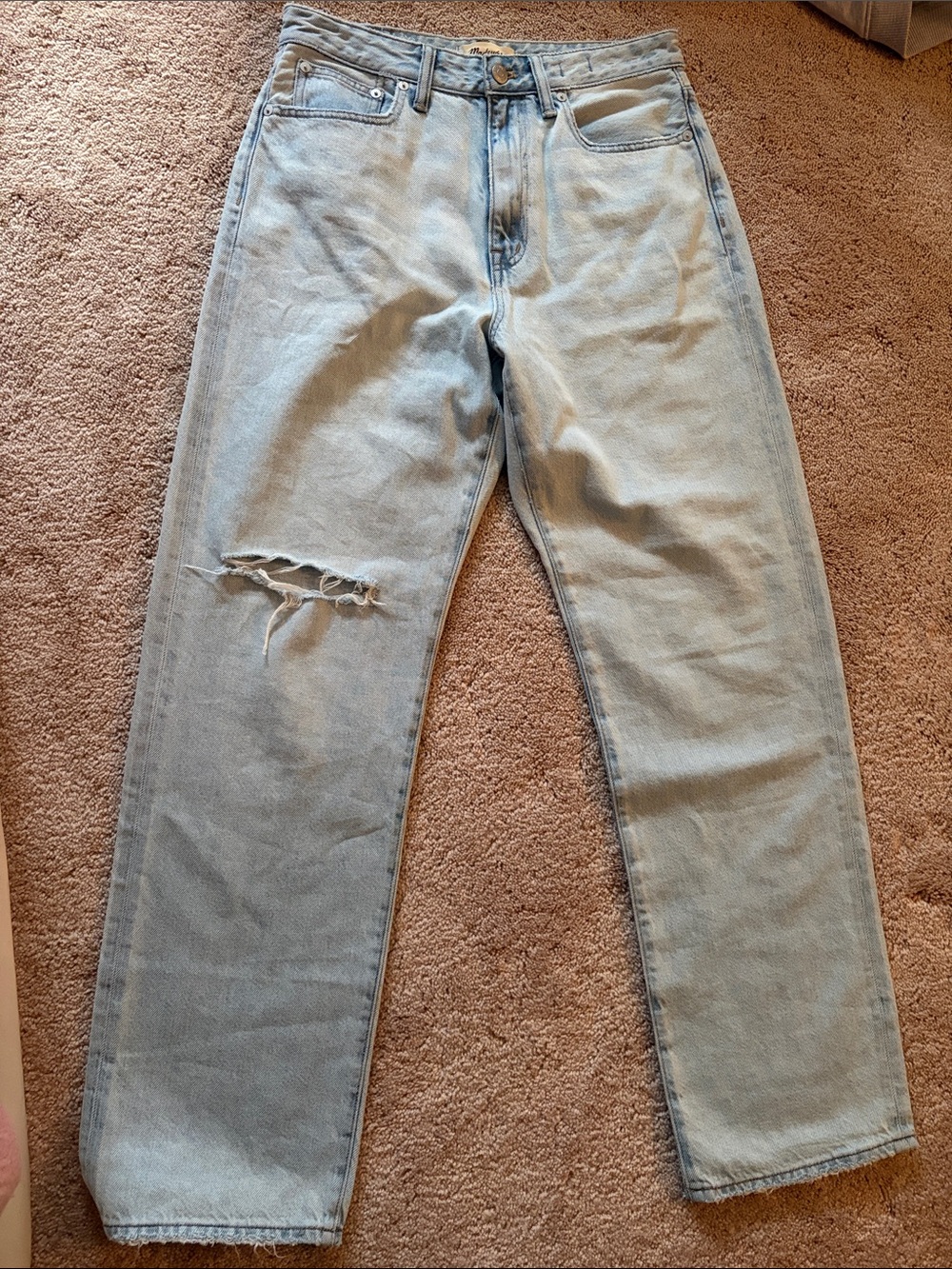 Madewell Light Blue Straight-Leg Jeans